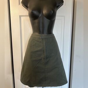 J.L.N.Y Chinos - *Plus Size* Olive green lined skirt - Size 22